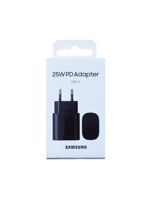 Chargeur Samsung Galaxy USB-C Ultra Rapide 3.0 (25W) EP-TA800 Noir