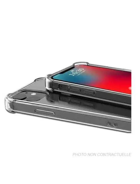 Coque angle renforcé + Protection Caméra iPhone 11 Pro Transparent