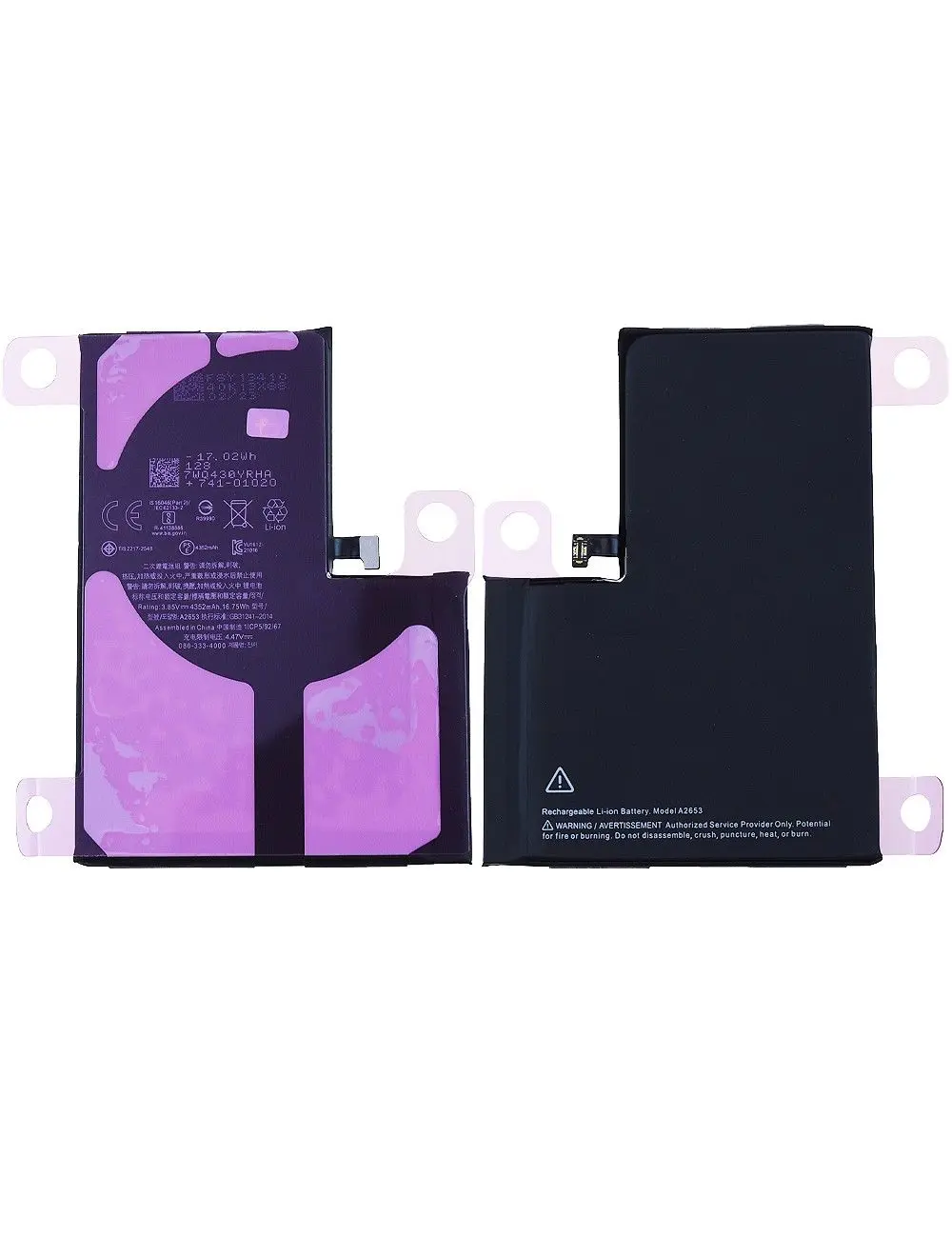 Batterie IPhone 13 Pro 9300mAh - Haute Capacité Avec Kit D'outils De Remplacement Facile