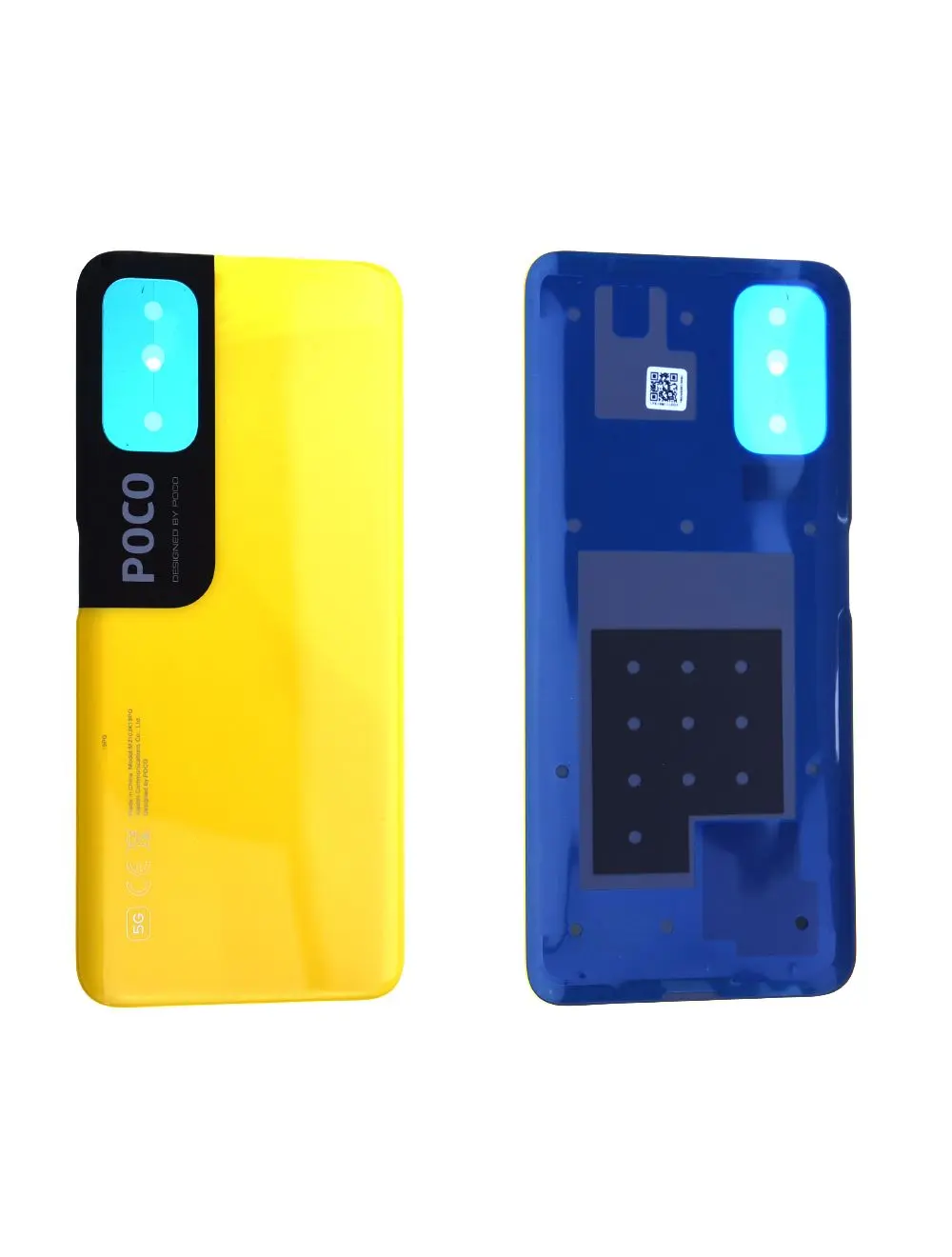 Original Cache Batterie Vitre Arrière Jaune Pour Xiaomi Poco M3