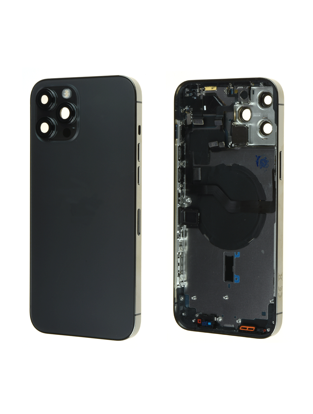 Vitre Arrière + Châssis iPhone 12 Pro Max Noir Pieces2mobile