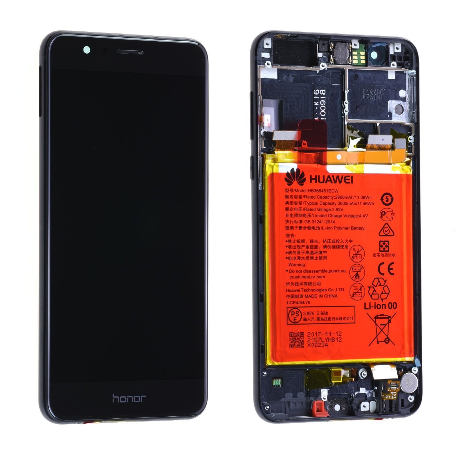 Pack De Service écran LCD + Vitre + Châssis + Batterie Pour Honor 6C - Neuf Original