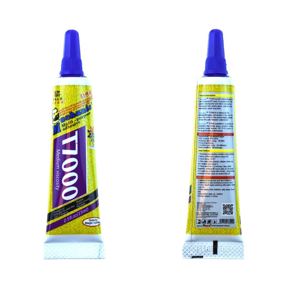 Colle B-7000 (ou B700) Transparente 15 Ml - Pour Réparation Téléphone, électronique, Neuf