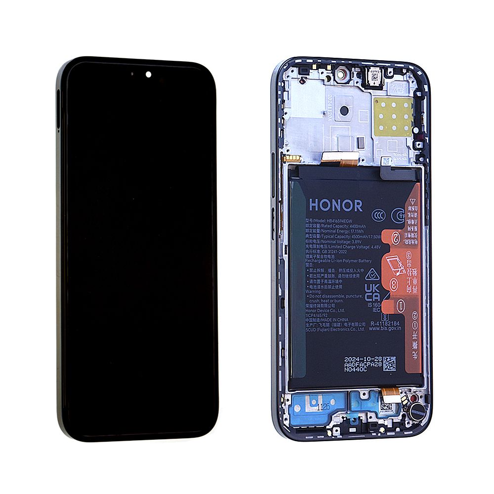 Cache Batterie Arrière Noir Original Pour Honor 200 Lite - Neuf