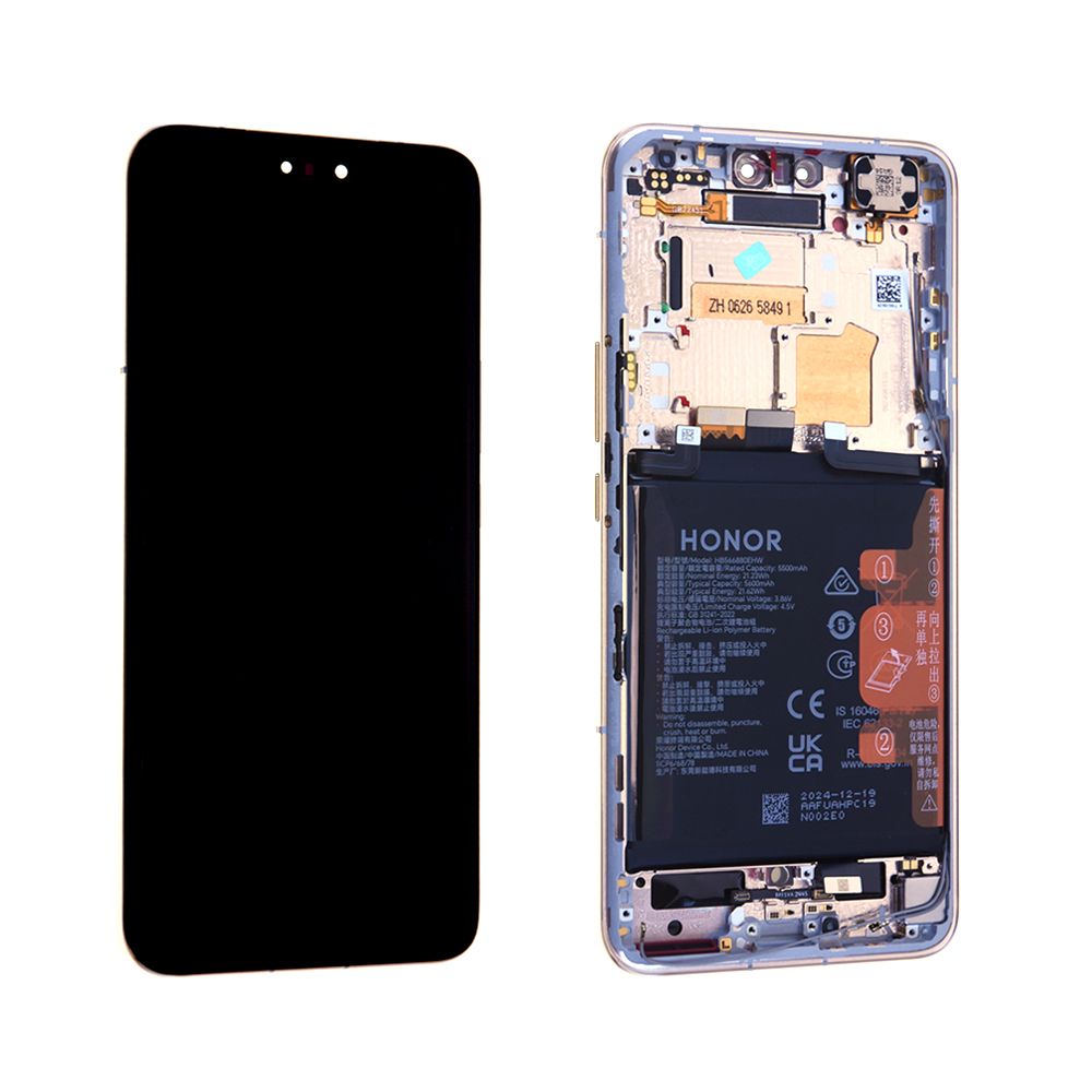 Écran LCD Complet Avec Châssis Pour Honor Magic 6 Pro - Neuf, Noir (ReLife)