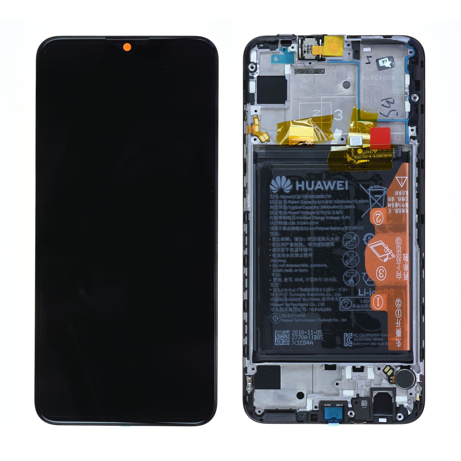 ECRAN LCD + VITRE TACTILE pour HUAWEI P SMART Z NOIR STK-LX1 + COLLE + OUTILS - - Pièces et Outils