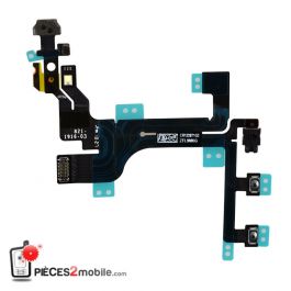 OnlyTech - Nappe des Boutons Power et Volume de Remplacement pour iPhone 13 avec Supports métalliques assemblés