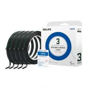 Ruban adhésif double-face d'étanchéité 3 mm (lot x5) Relife HX1 Vert