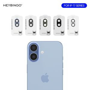 Verre trempé caméra arrière iPhone 17 Heybingo intégral Bleu Clair