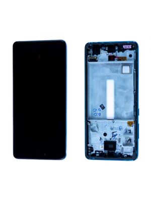 Écran Samsung Galaxy A52 4G (A525F) / A52 5G (A526B) Bleu + Châssis Origine