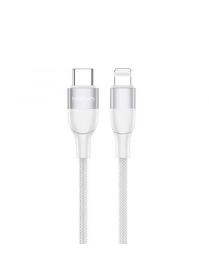Câble Renforcé Lightning / USB-C (PD / MFI) SJ330 Mjems Blanc (1m20)