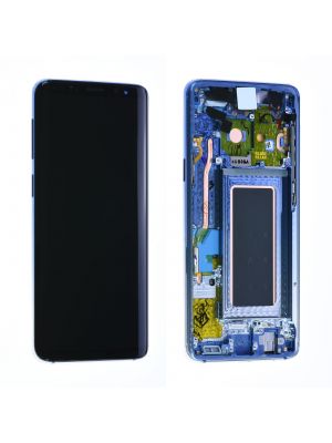 Écran Samsung Galaxy S9 (G960F) Bleu Polaris + Châssis (Origine)