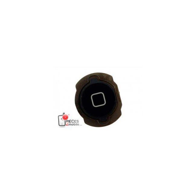 Kit Réparation IPhone 4 - Bouton Home + Membrane Noir - Pièce De Rechange Neuve