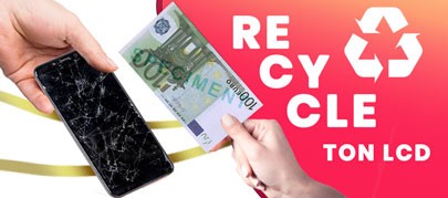 Recycle mon Lcd rachat écran cassé partenaire de Pieces2Mobile Grossiste - Fournisseur de pièces détachées